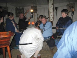 Dan Halloran in pagan ritual