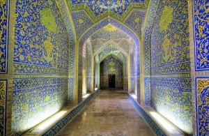 Isfahan Sheikh Lotfollah mosque interior Isfahan Sheikh Lotfollah mosque interior