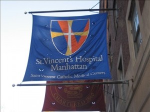 St. Vincent's Hospital Manhattan (flag) St. Vincent's Hospital Manhattan (flag)