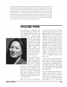 PP profile page in TG Equality handbook PP profile page in TG Equality handbook