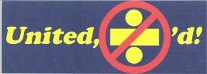 United ENDA bumper sticker United ENDA bumper sticker